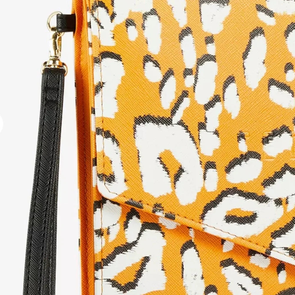 Ted Baker Lydiiaa leopard-print faux leather clutch